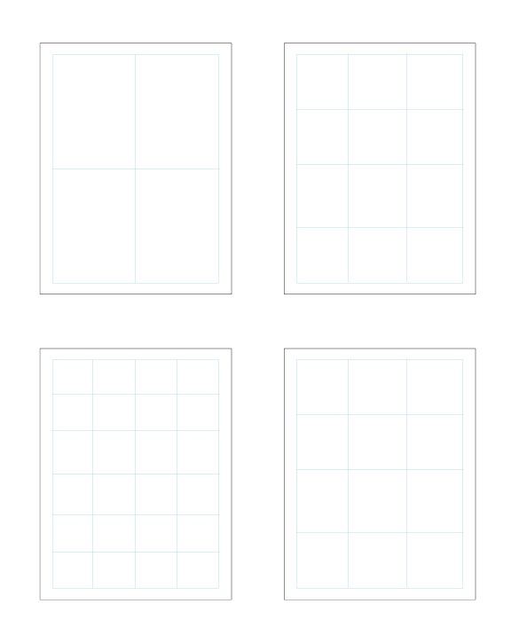 Examples of 4 grids