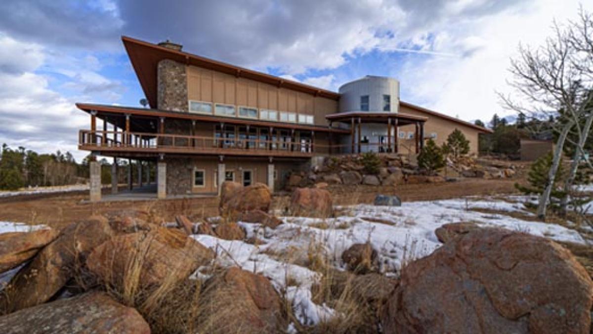 outside view of a building on DU's Kennedy Mountain Campus