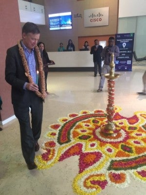 Colorado delegation, along with Gov. John Hickenlooper, tour Cisco in Bangalore, India