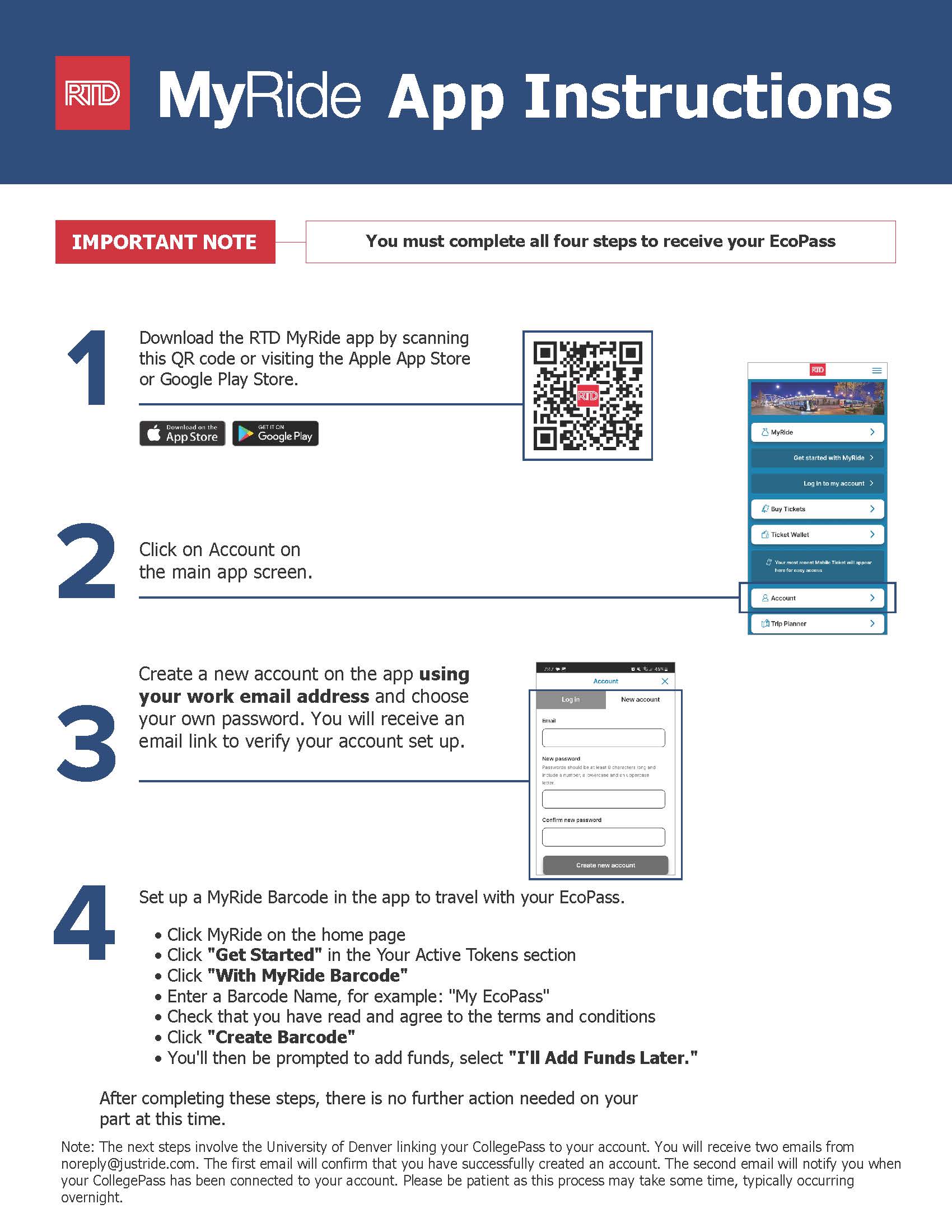 RTD MyRide App Instructions