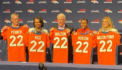 WALTON-PENNER OWNERSHIP GROUP: Broncos introduce new ownership group