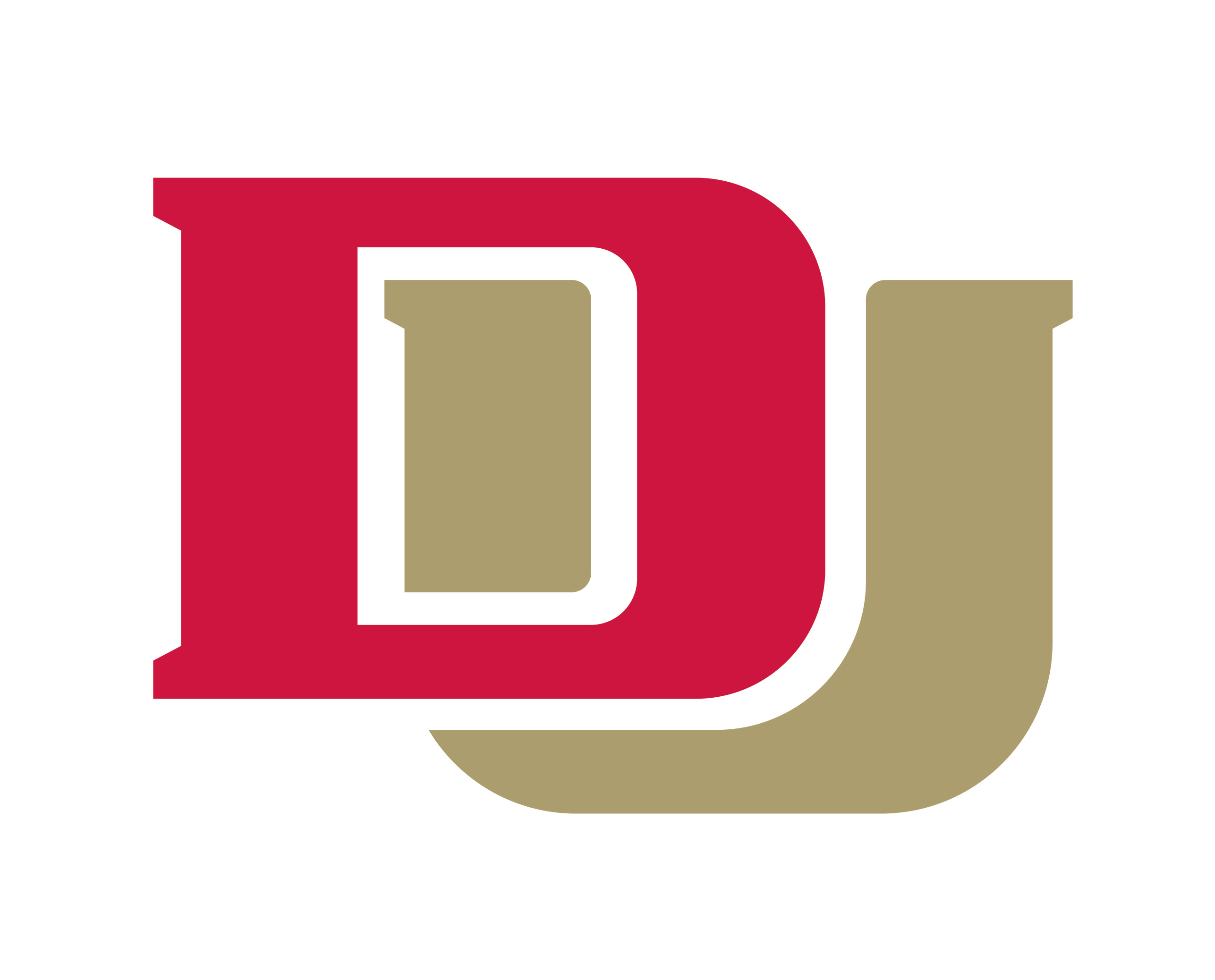 D and U interlocking letter logo