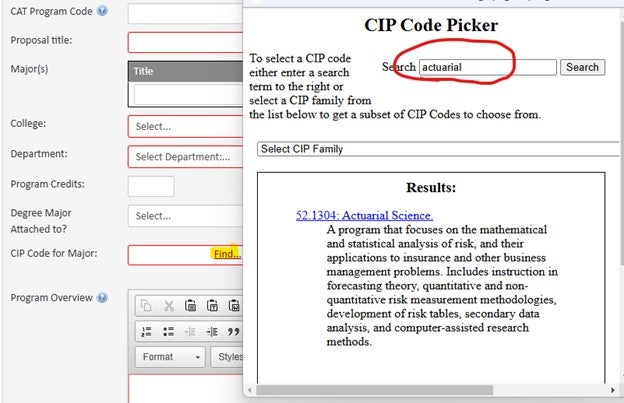 Cip Code