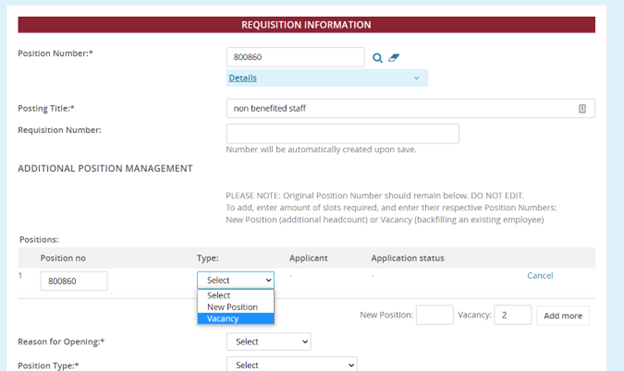 requisition information requisition information