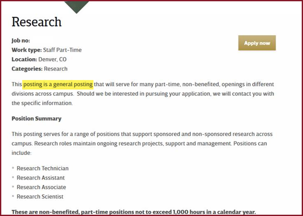 research posting research posting