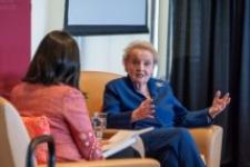 Madeline Albright and Pardis Mahdavi