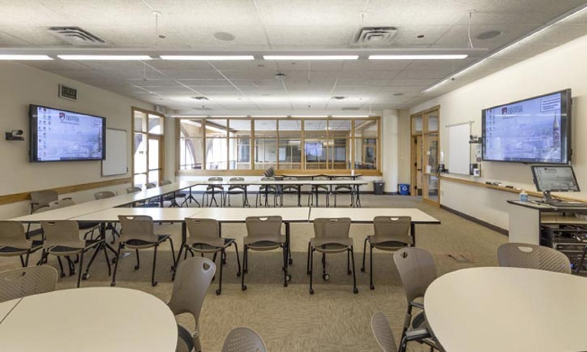 image of classroom in Ruffatto Hall