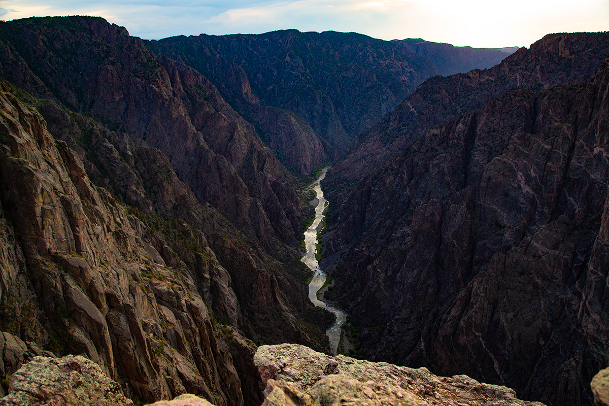 A view of the Gunnison River in the Black Canyon