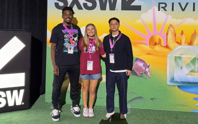 Jayden Foster and other students at SXSW
