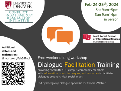 Dialogue facilitation training flyer
