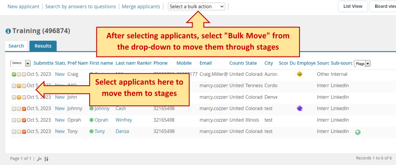 bulk action bulk action