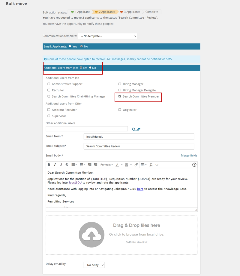 screenshot of bulk move screenshot of bulk move