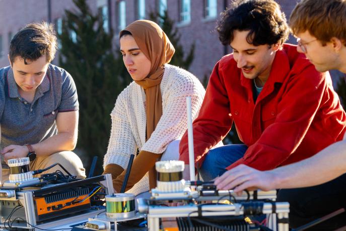 people working on robotics