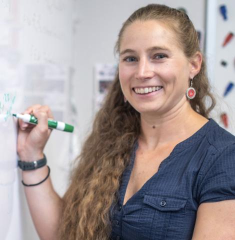Fry Mandi Schaeffer Fry at a whiteboard