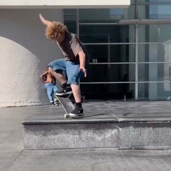 Avery Bryant skateboards in Prague
