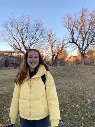 Rachel Bienstock on campus