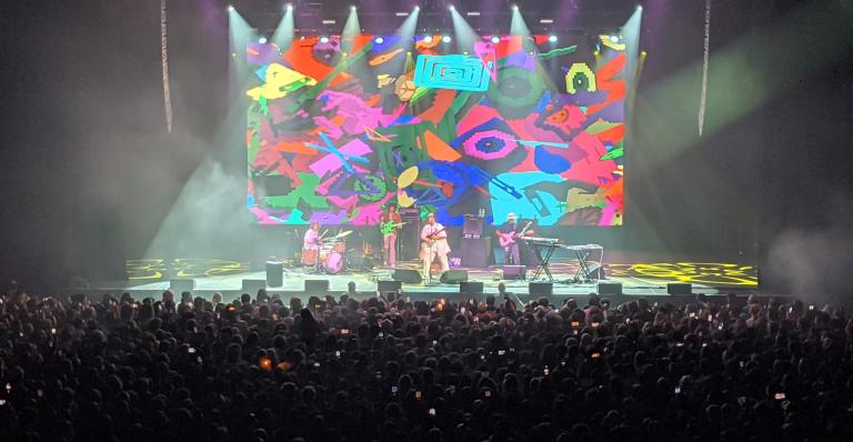 A band performing at Mission Ballroom