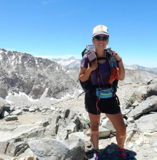 Person standing on the Pacific Crest Trail