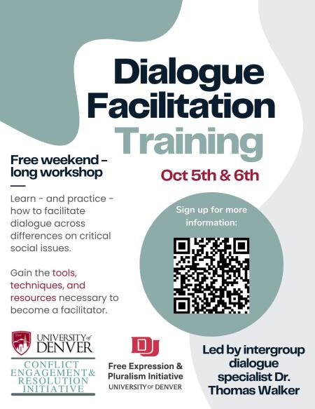 Dialogue facilitation training flyer