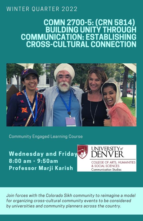 COMN 2700-5: Building Unity Through Communication: Establishing Cross-Cultural Connection (CRN 5814)