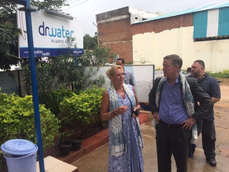 Colorado delegation visits dr. water which provides drinking water to 5 million people across India